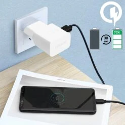 Chargeur Samsung Origine Charge Rapide (Fast Charge) Blanc -All For Phone Magasin adaptateur samsung frac2670 8