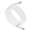 Câble Type C - Type C - Fast Charge -Power Delivery Enroulement Magnetique 3A C676 Blanc 1m
