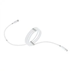 Câble Type C - Type C - Fast Charge -Power Delivery Enroulement Magnetique 3A C676 Blanc 1m -All For Phone Magasin cable type c enroulement magnetique blanc frac4742 4