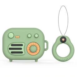 Coque De Protection Airpods Pro Radio Retro Vert