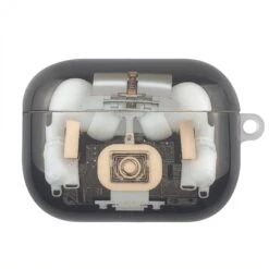 Coque De Protection Airpods Pro - Design Mecanique Noir