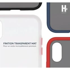 Coque Antichoc IPhone 13 Pro Max Bleu Bi-Matière Avec Dos Fumé -All For Phone Magasin coque antichoc iphone 13 pro max bleu bi matiere avec dos fume 5