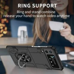 Coque Antichocs Galaxy Z Flip 4 5G Mecha Noir -All For Phone Magasin coque antichocs galaxy z flip 4 5g mecha noir frac4632 4