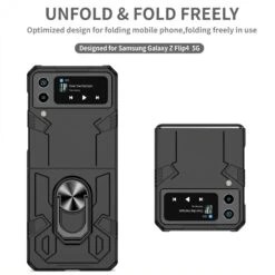 Coque Antichocs Galaxy Z Flip 4 5G Mecha Noir -All For Phone Magasin coque antichocs galaxy z flip 4 5g mecha noir frac4632 6