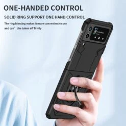 Coque Antichocs Galaxy Z Flip 4 5G Mecha Noir -All For Phone Magasin coque antichocs galaxy z flip 4 5g mecha noir frac4632 8