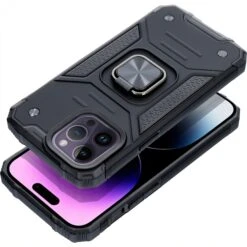 Coque Antichocs IPHONE 14 PRO MAX Hybrid Avec Anneau Aimanté NITRO Noir -All For Phone Magasin coque antichocs iphone 14 pro max noir frac4634 7