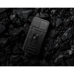 Coque Antichocs IPHONE 14 Hybride SLIDE ARMOR Noir -All For Phone Magasin coque antichocs iphone 14 slide armor noir frac4605 6