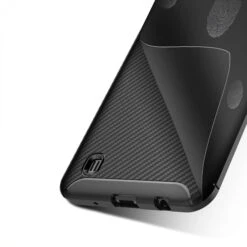 Coque Silicone Galaxy A10 Syle Fibre De Carbone - Noir -All For Phone Magasin coque galaxy a10 frac3582 4