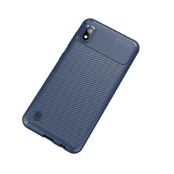 Coque Silicone Galaxy A10 Syle Fibre De Carbone - Bleu Foncé -All For Phone Magasin coque galaxy a10 frac3583 1