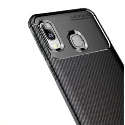 Coque Silicone Galaxy A20e Syle Fibre De Carbone - Noir -All For Phone Magasin coque galaxy a20e frac3592 2