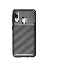 Coque Silicone Galaxy A20e Syle Fibre De Carbone - Noir -All For Phone Magasin coque galaxy a20e frac3592 4