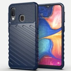 Coque Antichoc Galaxy A20e - Thunder Series Bleu Foncé