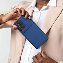 Coque Galaxy A22 5G En Silicone Noble Bleu -All For Phone Magasin coque galaxy a22 5g en silicone noble bleu frac4698 2