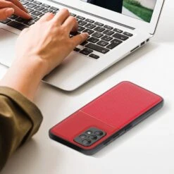 Coque Galaxy A22 5G En Silicone Noble Rouge -All For Phone Magasin coque galaxy a22 5g en silicone noble rouge frac4699 6