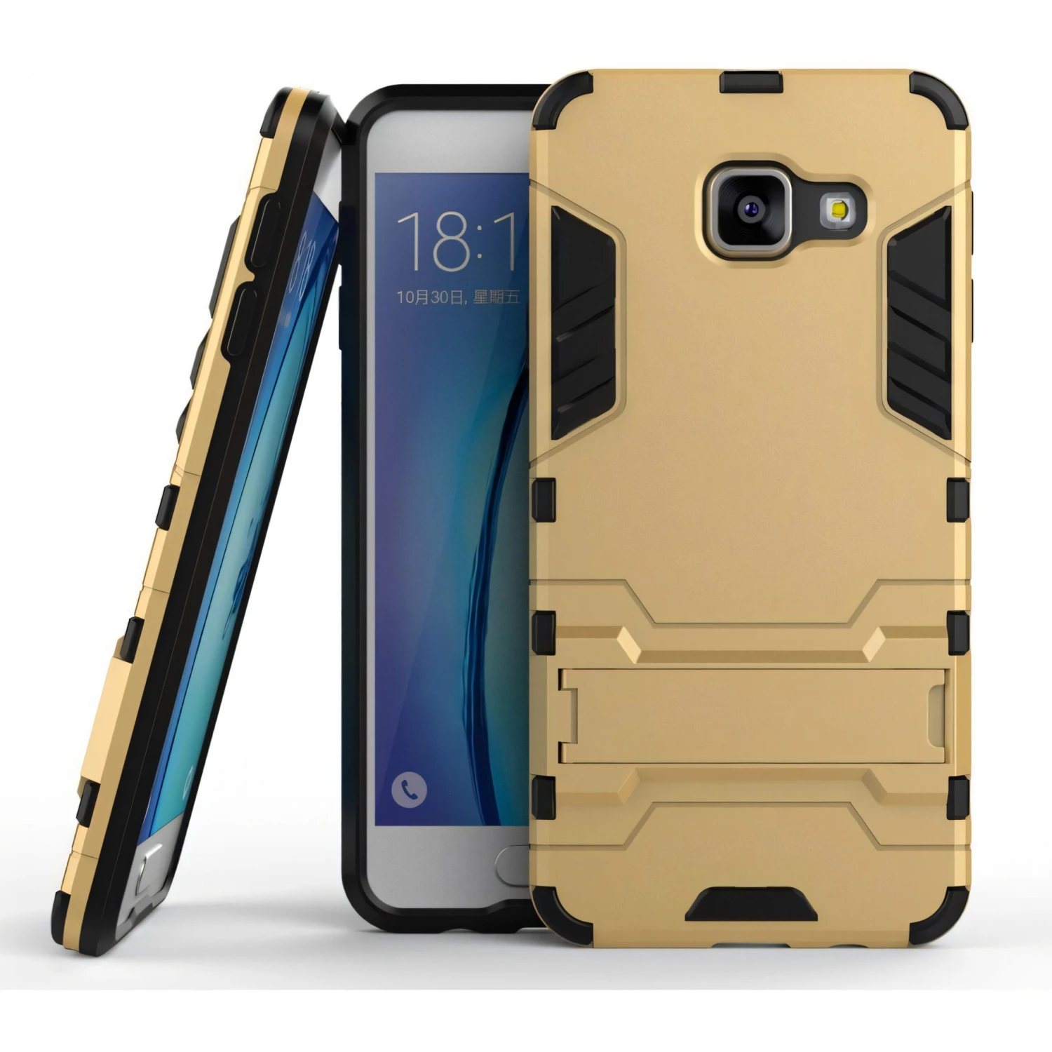 Coque De Protection Galaxy A3 2016 Antichoc Hybride Or 3 Coque De Protection Galaxy A3 2016 Antichoc Hybride Or