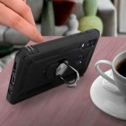 Coque Antichoc Galaxy A30 Et Galaxy A20 XSSIVE Avec Anneau Metallique Noir -All For Phone Magasin coque galaxy a30 frac3193 13