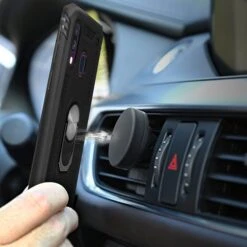 Coque Antichoc Galaxy A30 Et Galaxy A20 XSSIVE Avec Anneau Metallique Noir -All For Phone Magasin coque galaxy a30 frac3193 4