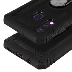 Coque Antichoc Galaxy A30 Et Galaxy A20 XSSIVE Avec Anneau Metallique Noir -All For Phone Magasin coque galaxy a30 frac3193 8