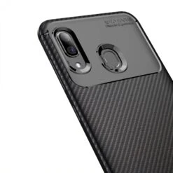 Coque Silicone Galaxy A30 Et A20 Syle Fibre De Carbone - Noir -All For Phone Magasin coque galaxy a30 frac3579 3