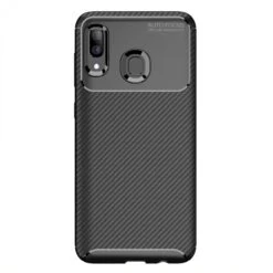 Coque Silicone Galaxy A30 Et A20 Syle Fibre De Carbone - Noir -All For Phone Magasin coque galaxy a30 frac3579 5