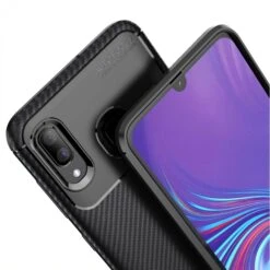 Coque Silicone Galaxy A30 Et A20 Syle Fibre De Carbone - Noir -All For Phone Magasin coque galaxy a30 frac3579 6