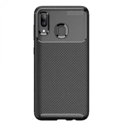 Coque Silicone Galaxy A40 Syle Fibre De Carbone - Noir -All For Phone Magasin coque galaxy a40 frac3581 5
