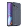 Coque Silicone Galaxy A40 - Style Fibre De Carbone Bleu Foncé -All For Phone Magasin coque galaxy a40 frac4110