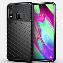 Coque Antichoc Galaxy A40 - Thunder Series Noir