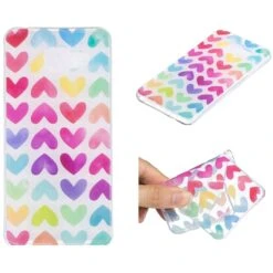 Coque Silicone Galaxy A5 2016 Cœurs En Couleur