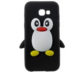 Coque Silicone Galaxy A5 2017 Pingouin Noir