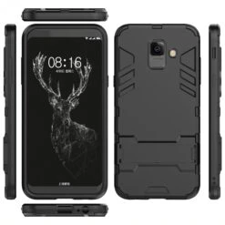 Coque Antichoc Galaxy A6+ 2018 Hybride Noir -All For Phone Magasin coque galaxy a6 plus 2018 frac2729 6