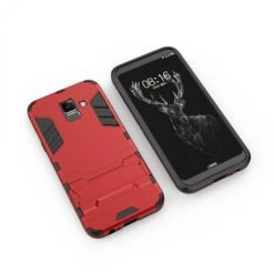 Coque Antichoc Galaxy A6+ 2018 Hybride Rouge -All For Phone Magasin coque galaxy a6 plus 2018 frac2731 2