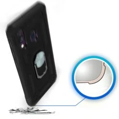 Coque Antichoc Galaxy A60 Et Galaxy M40 XSSIVE Avec Anneau Metallique Noir -All For Phone Magasin coque galaxy a60 frac3192 9