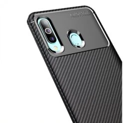 Coque Silicone Galaxy A60 Syle Fibre De Carbone - Noir -All For Phone Magasin coque galaxy a60 frac3586 2