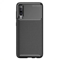 Coque Silicone Galaxy A70 Syle Fibre De Carbone - Noir -All For Phone Magasin coque galaxy a70 frac3577 5