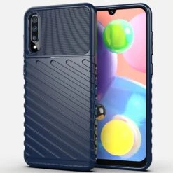 Coque Antichoc Galaxy A70 A70s - Thunder Series Bleu Foncé