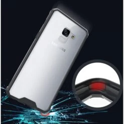 Coque Antichoc Transparente Galaxy A8 2018 Noir 20 Coque Antichoc Transparente Galaxy A8 2018 Noir -All For Phone Magasin coque galaxy a8 2018 frac2195 6