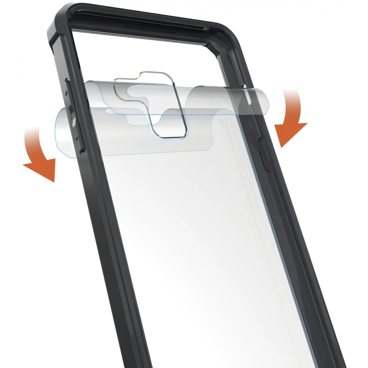 Coque Antichoc Transparente Galaxy A8 2018 Noir 10 Coque Antichoc Transparente Galaxy A8 2018 Noir – Image 8