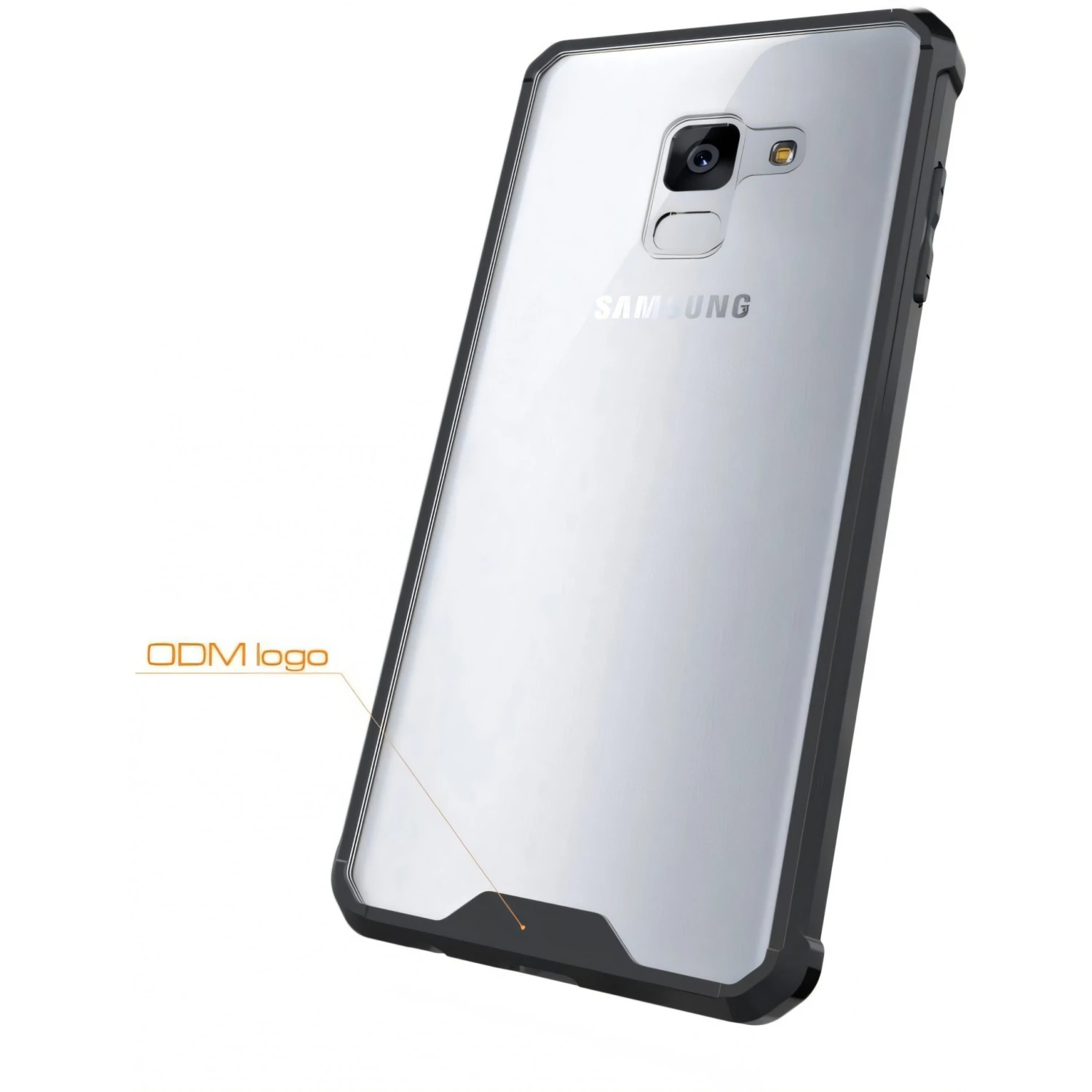 Coque Antichoc Transparente Galaxy A8 2018 Noir 11 Coque Antichoc Transparente Galaxy A8 2018 Noir – Image 9