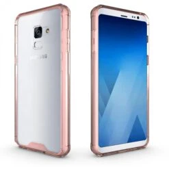 Coque Antichoc Transparente Galaxy A8 2018 Rose -All For Phone Magasin coque galaxy a8 2018 frac2197 10