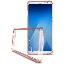 Coque Antichoc Transparente Galaxy A8 2018 Rose