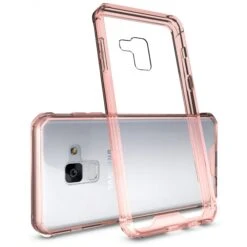 Coque Antichoc Transparente Galaxy A8 2018 Rose -All For Phone Magasin coque galaxy a8 2018 frac2197 4