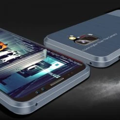 Coque Silicone Antichoc Galaxy A8 Plus Dux Ducis Mojo Bleu -All For Phone Magasin coque galaxy a8 plus 2018 frac2232 2