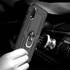 Coque Antichoc Galaxy A80 Et Galaxy A90 XSSIVE Avec Anneau Metallique Noir -All For Phone Magasin coque galaxy a80 frac3189 6