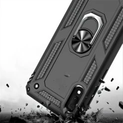 Coque Antichoc Galaxy A80 Et Galaxy A90 XSSIVE Avec Anneau Metallique Noir -All For Phone Magasin coque galaxy a80 frac3189 7