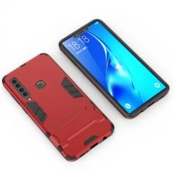 Coque Antichoc Hybride Galaxy A9 2018 Avec Support Cool Guard Rouge -All For Phone Magasin coque galaxy a9 2018 frac2828 2