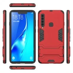Coque Antichoc Hybride Galaxy A9 2018 Avec Support Cool Guard Rouge -All For Phone Magasin coque galaxy a9 2018 frac2828 3