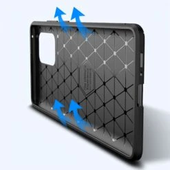 Coque Silicone Galaxy S10 Lite Et Galaxy A91 Style Fibre De Carbone - Noir -All For Phone Magasin coque galaxy a91 frac3639 10