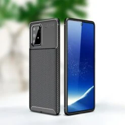 Coque Silicone Galaxy S10 Lite Et Galaxy A91 Style Fibre De Carbone - Noir -All For Phone Magasin coque galaxy a91 frac3639 13