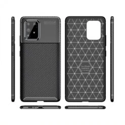 Coque Silicone Galaxy S10 Lite Et Galaxy A91 Style Fibre De Carbone - Noir -All For Phone Magasin coque galaxy a91 frac3639 6